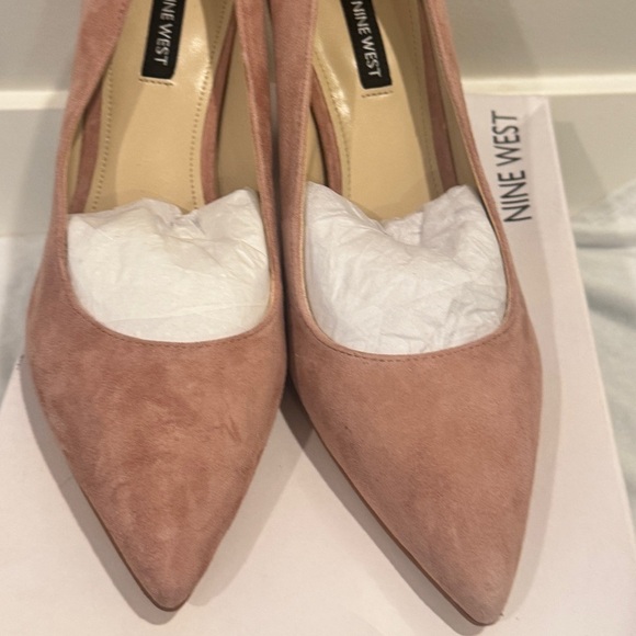 Nine West Women’s Pink Suede Udele Dress Pumps, women’s shoes pump, Heel size 9 - Picture 14 of 14